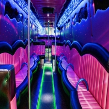 Pink wave party bus